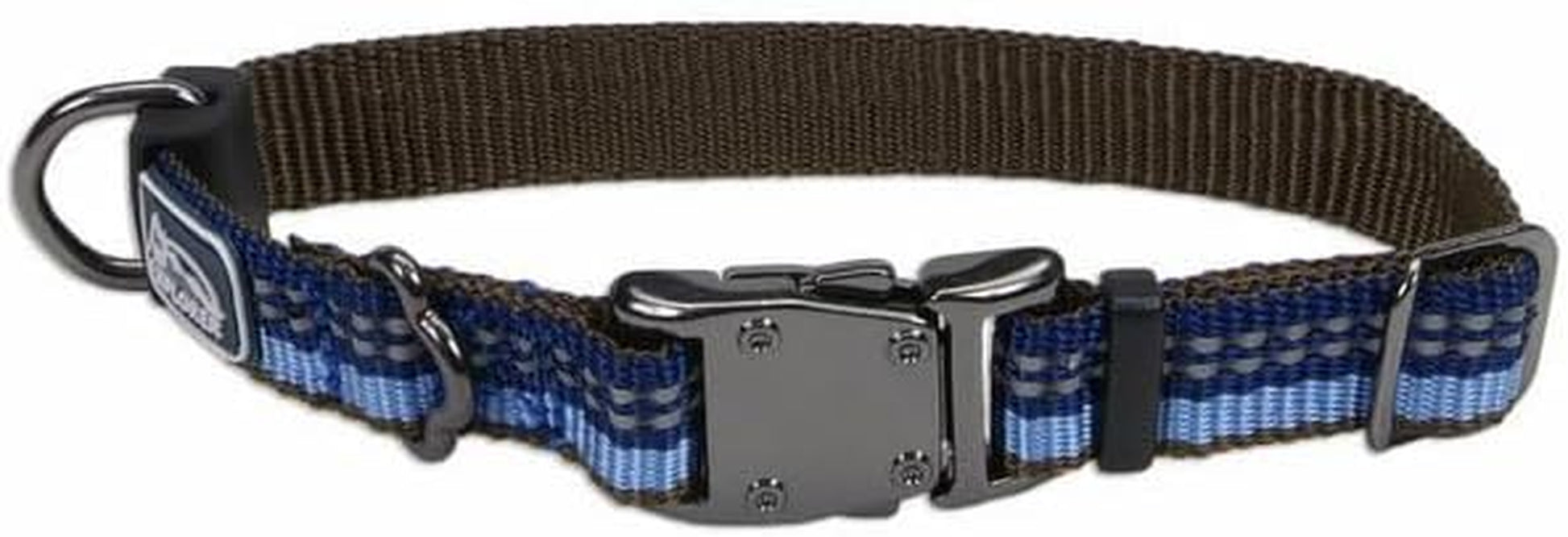Pet K9 Explorer Reflective Adjustable Dog Collar - Comfortable Collar for the Outdoors - Durable, Lightweight Accessory with Side-Release Buckle - Berry, 5/8" X 8-12"