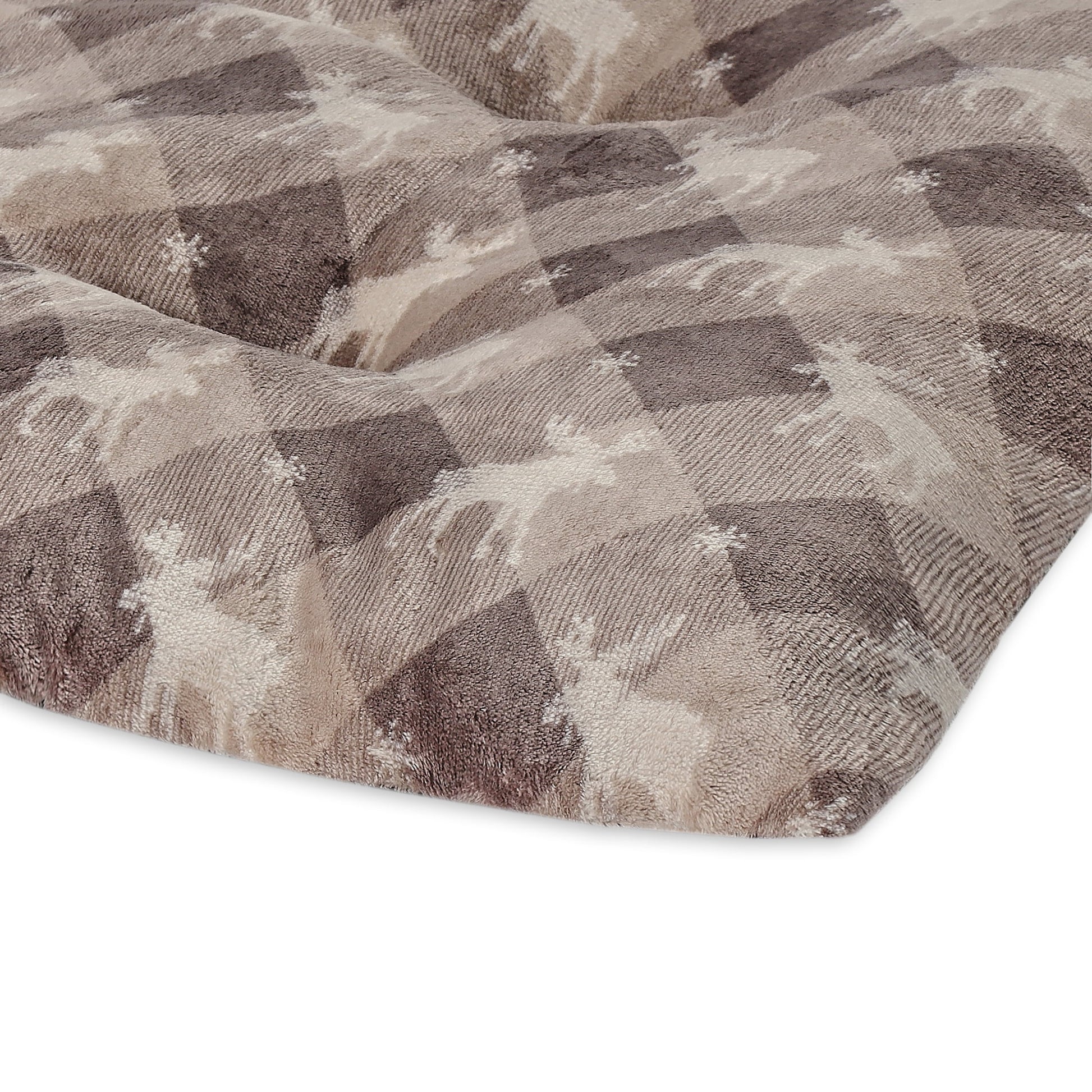 Medium Pillow Dog Bed, Brown Chic Cabin Moose, 27" X 36"