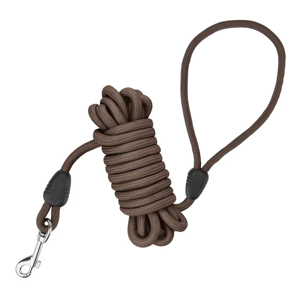 5M/10M Dog Leashes Long Pet Leash Puppy Walk Training round Rope for Small Medium Big Dog with Foam Handle