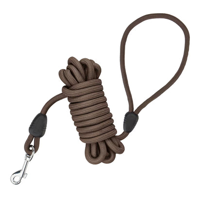 5M/10M Dog Leashes Long Pet Leash Puppy Walk Training round Rope for Small Medium Big Dog with Foam Handle