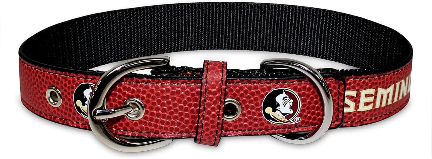 Best Dog Collar. New NCAA Signature PRO Pvc-Leather Premium PET Collars. Extra Tough & Durable! Super Stylish! 50+ Football Teams, 3