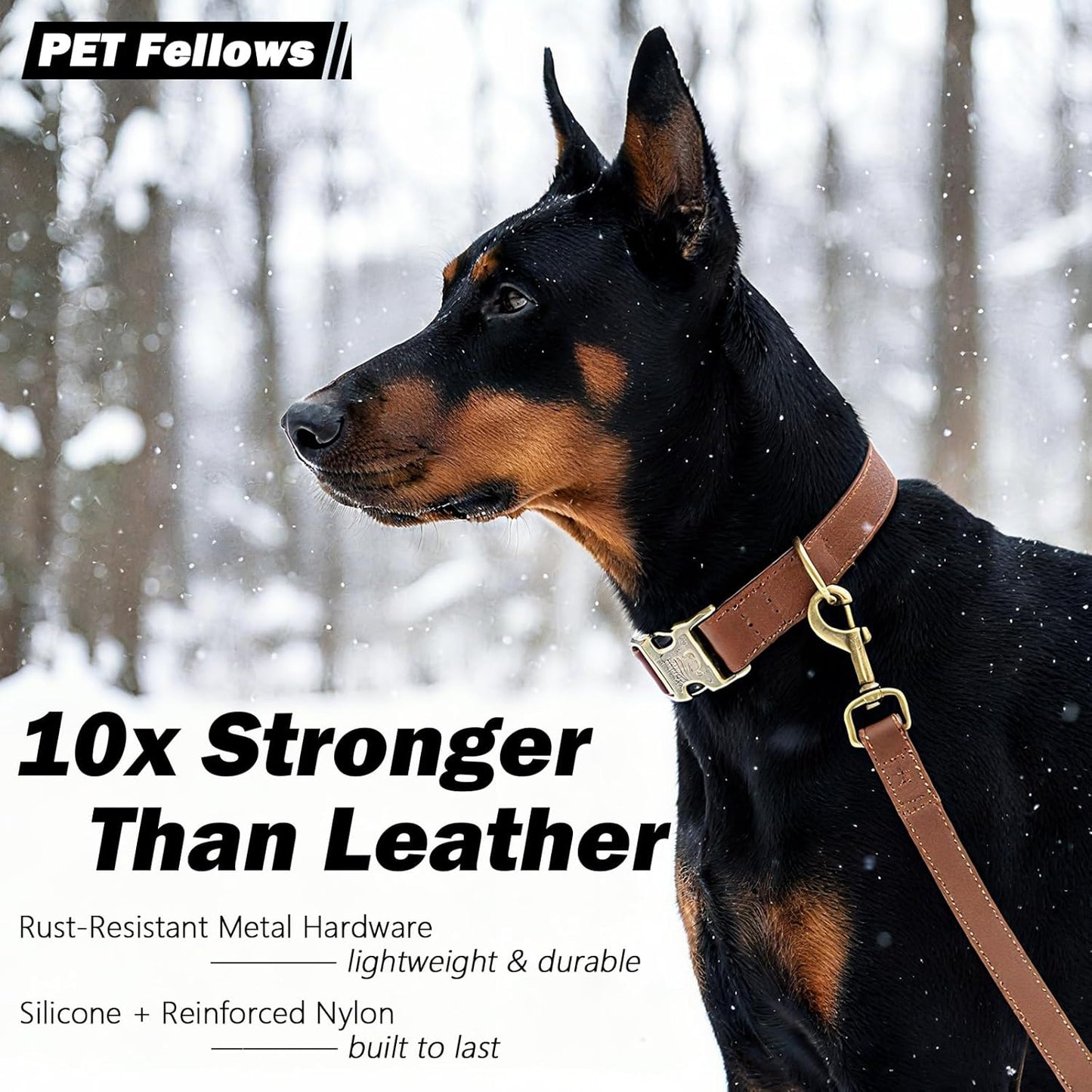 Dog Collars for Medium Dogs Silicone Leather Dog Collars Soft Flexible Waterproof Odor-Proof Durable Thick Classic Adjustable Pet Puppy Collar (Green, Medium (12.5-20" Neck))