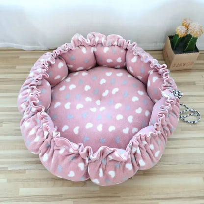 Drawstring Creative Soft Warm Nest Dual-Use Adjustable Pet Bed Nest Bed Pet Cushion for Cats Puppies Pet Supplies