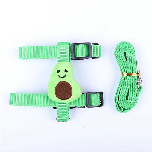 Hamster Rabbit Small Pets Chest Strap Outdoor Traction Rope Adjustable Harness Leash Vest for Rabbit Hedgehog Guinea Pig