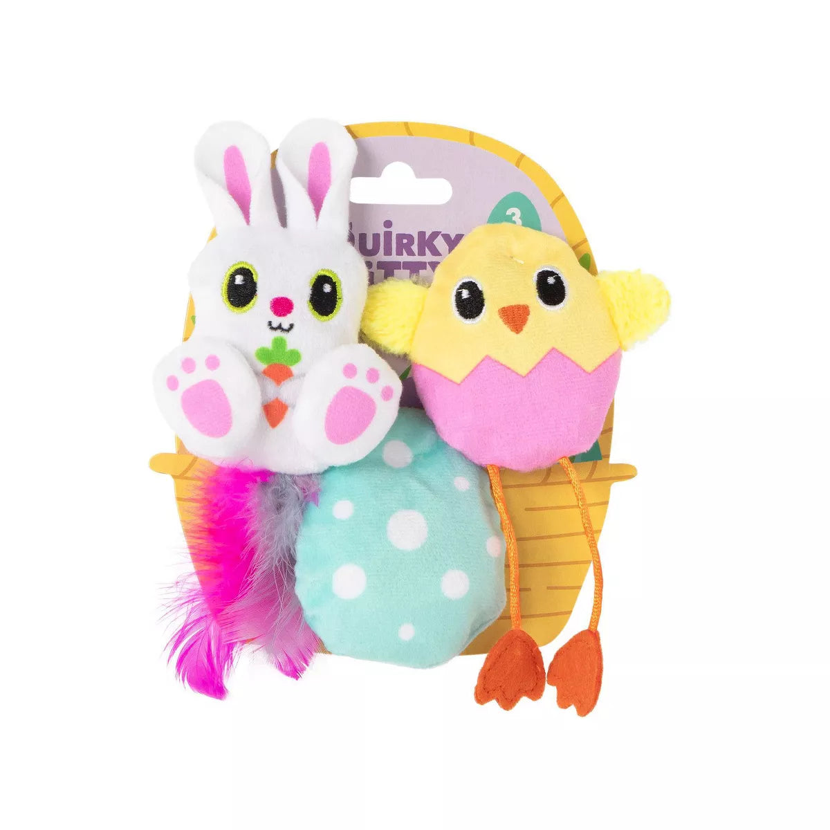 Quirky Kitty Runaway Egg Cat Plush Toy