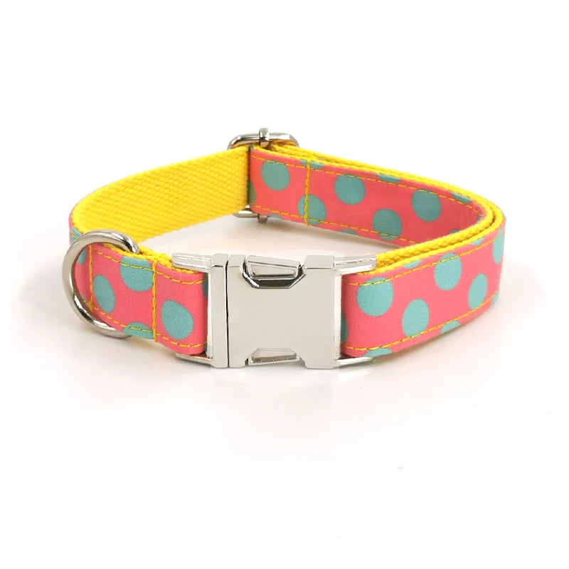 Trendy Products 2024 Spring and Summer Fashion Print Dog Cooling Collar Training Collar Adjustable Dog Polyester Dog Collar