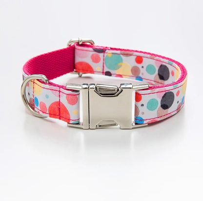 Trendy Products 2024 Spring and Summer Fashion Print Dog Cooling Collar Training Collar Adjustable Dog Polyester Dog Collar