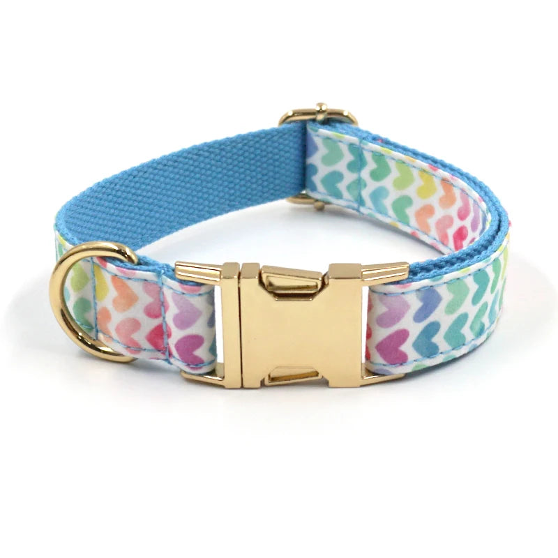 Trendy Products 2024 Spring and Summer Fashion Print Dog Cooling Collar Training Collar Adjustable Dog Polyester Dog Collar