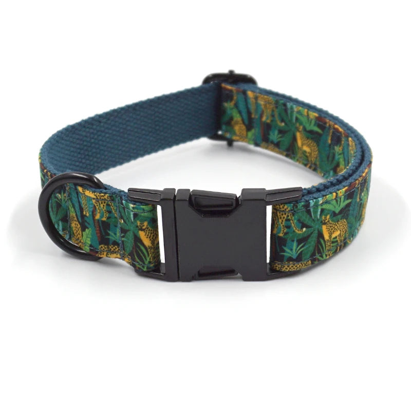 Trendy Products 2024 Spring and Summer Fashion Print Dog Cooling Collar Training Collar Adjustable Dog Polyester Dog Collar