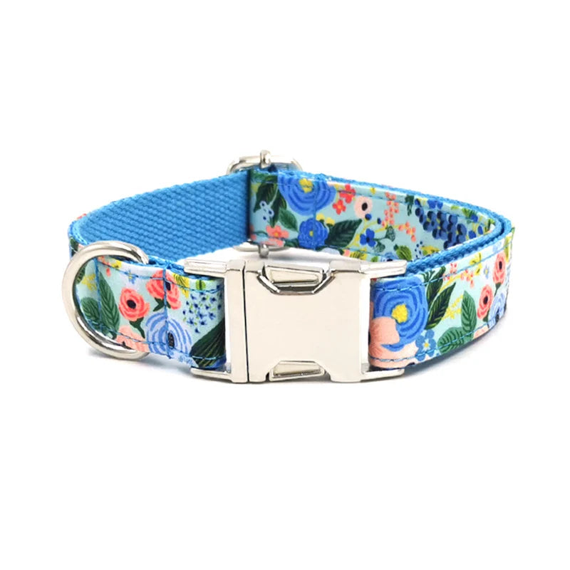 Trendy Products 2024 Spring and Summer Fashion Print Dog Cooling Collar Training Collar Adjustable Dog Polyester Dog Collar