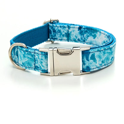 Trendy Products 2024 Spring and Summer Fashion Print Dog Cooling Collar Training Collar Adjustable Dog Polyester Dog Collar