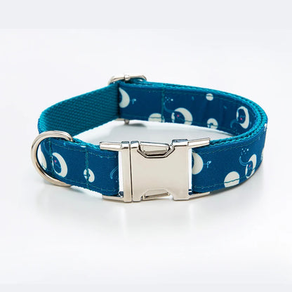 Trendy Products 2024 Spring and Summer Fashion Print Dog Cooling Collar Training Collar Adjustable Dog Polyester Dog Collar