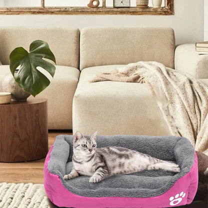 Dog Bed Washable Pet Cat Beds for Small Puppy Medium Dogs Cats, Hotpink