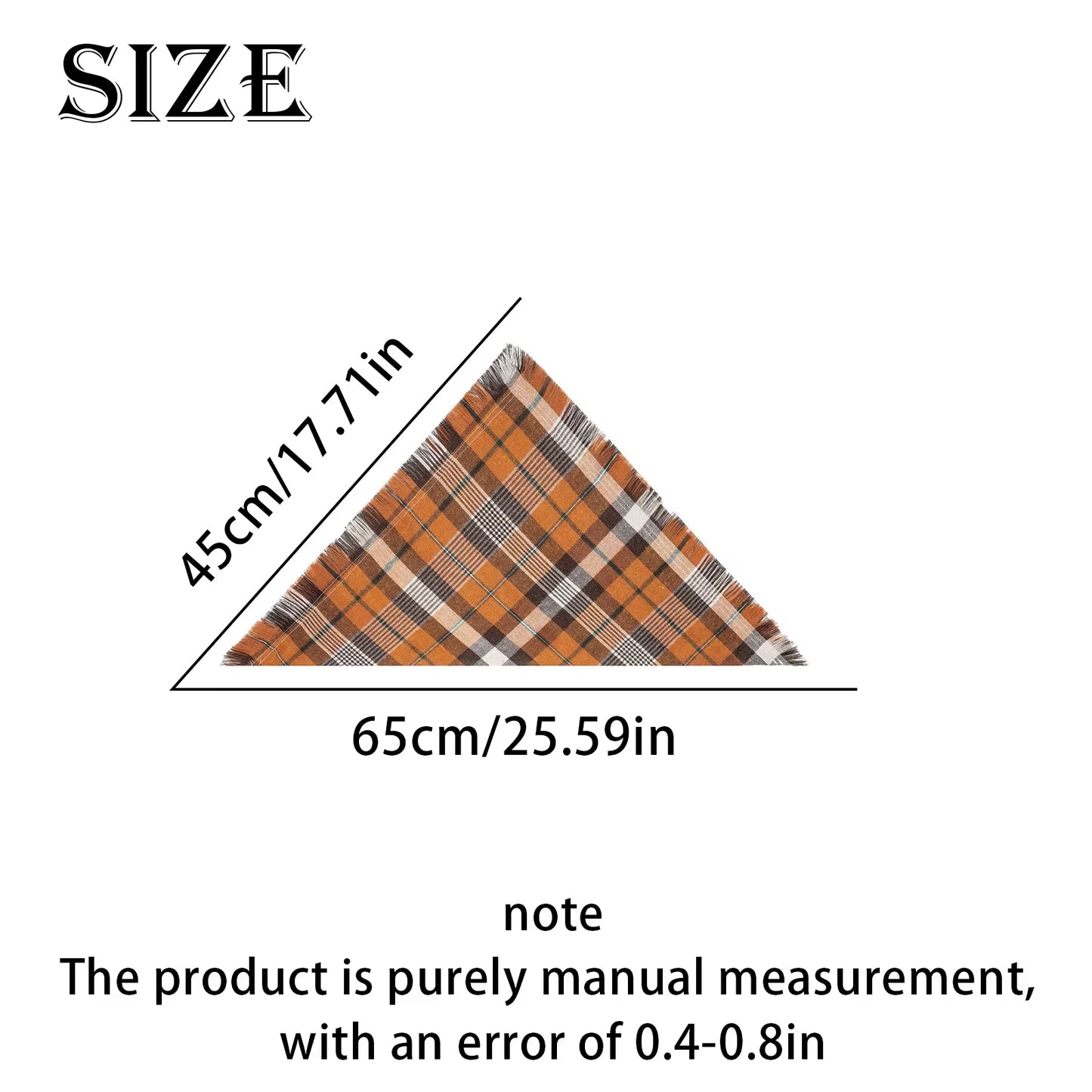 Plaid Tassel Dog Bandana Pet Triangular Scarf Pet Dog Cat Scarf Dog Supplies Photo Prop Stuff Bib Cat Puppy Accessories