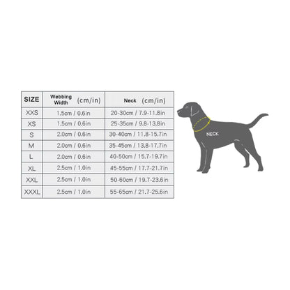 P Chain Pet Reflective Collar Nylon Best Neoprene Padded Half Choke Training Lightweight Washable Sports YC1852