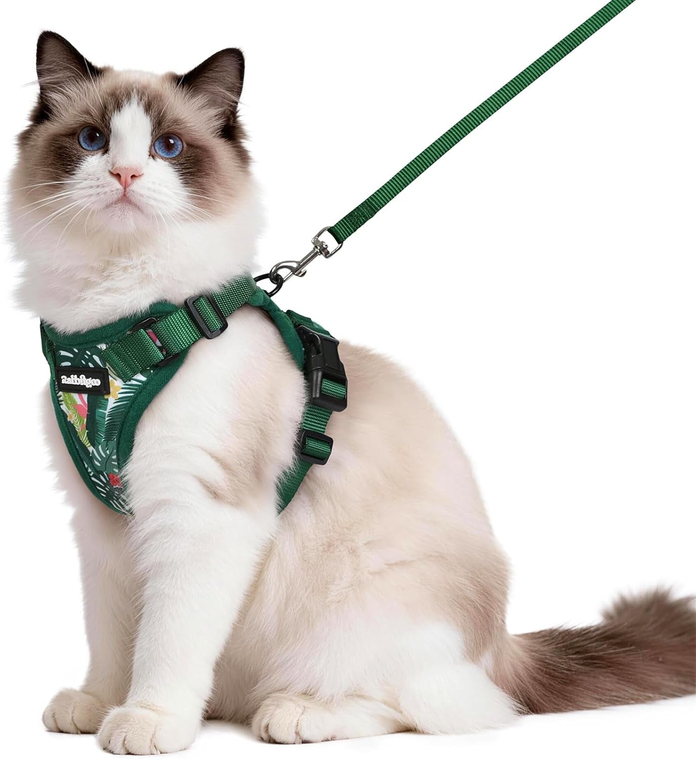 Cat Harness and Leash for Walking, Escape Proof Soft Adjustable Vest Harnesses for Cats, Easy Control Breathable Reflective Strips Jacket, Black, XS