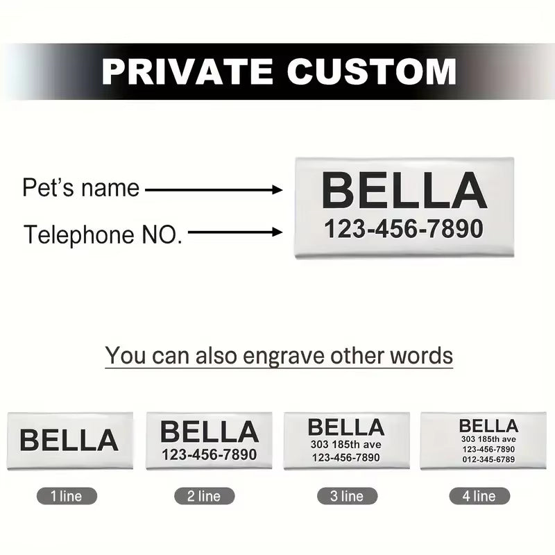 Customizable Polyester Cat Bow Tie Collar Soft Adjustable Engraved ID Name Tag Detachable Bow Bell