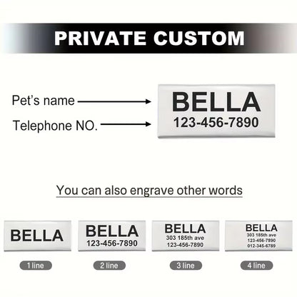 Customizable Polyester Cat Bow Tie Collar Soft Adjustable Engraved ID Name Tag Detachable Bow Bell