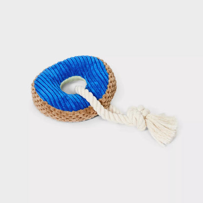 9.5" Donut Plush Rope Dog Toy - Boots & Barkley™