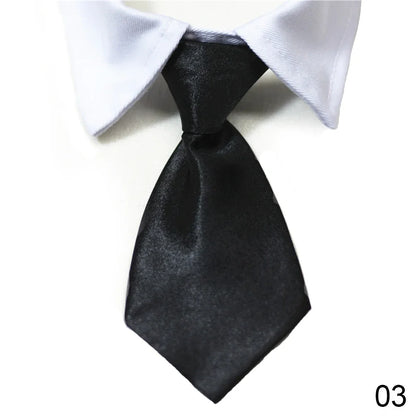 Pet Dog Cat Formal Necktie Tuxedo Bow Tie Black and Red Collar for Dog Cat Pet Accessories Suit for Small Medium Dogs and Cats
