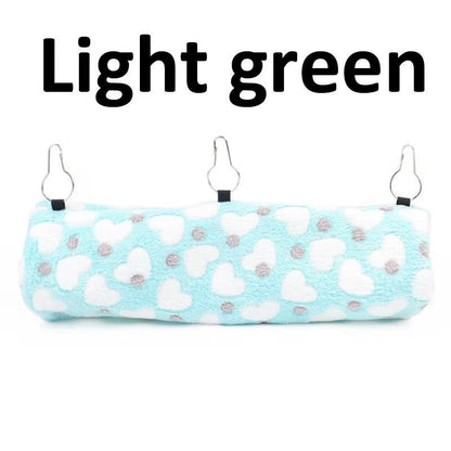 Small Animal Guinea Pig Rat Hammock Hanging Tunnel and Soft Bed Mat for Squirrel Hamster Hideout Cage Accessories