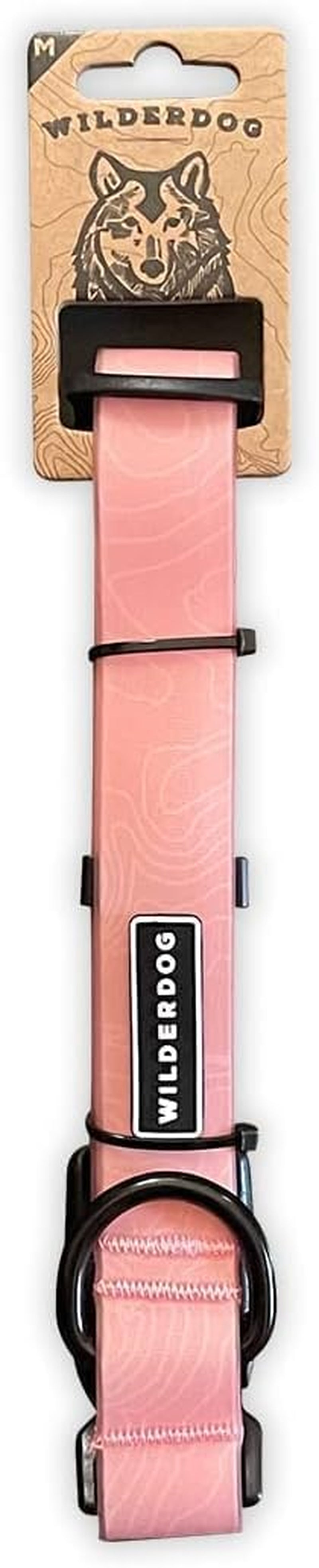 Waterproof Dog Collar - Repels Water & Dirt - Medium 13"-18" - Olive