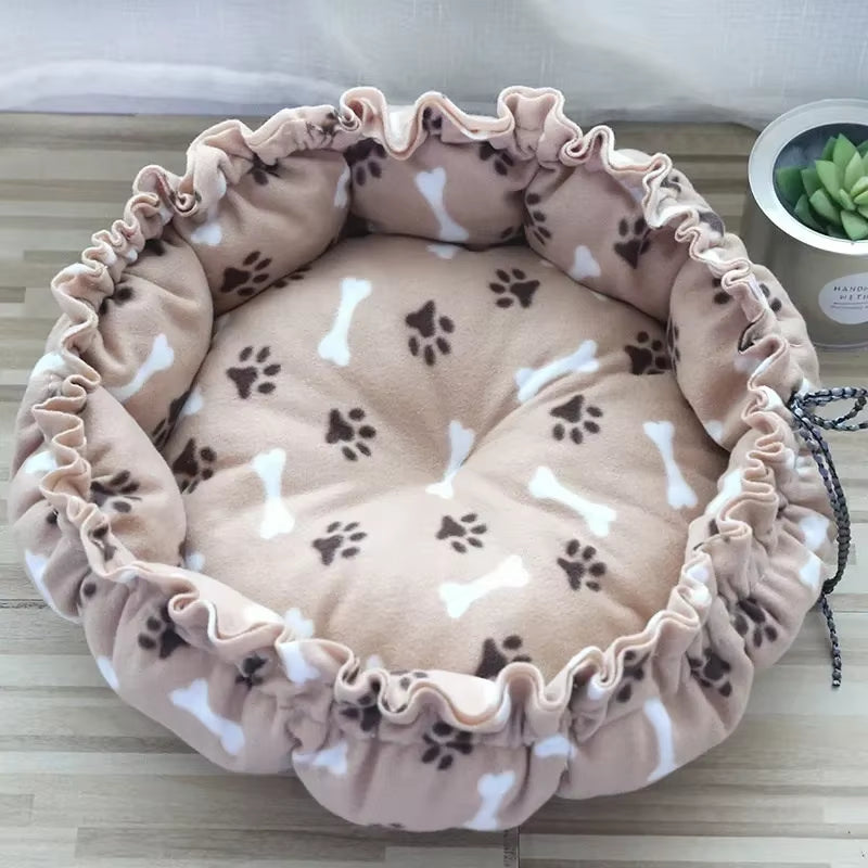 Drawstring Creative Soft Warm Nest Dual-Use Adjustable Pet Bed Nest Bed Pet Cushion for Cats Puppies Pet Supplies