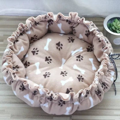 Drawstring Creative Soft Warm Nest Dual-Use Adjustable Pet Bed Nest Bed Pet Cushion for Cats Puppies Pet Supplies