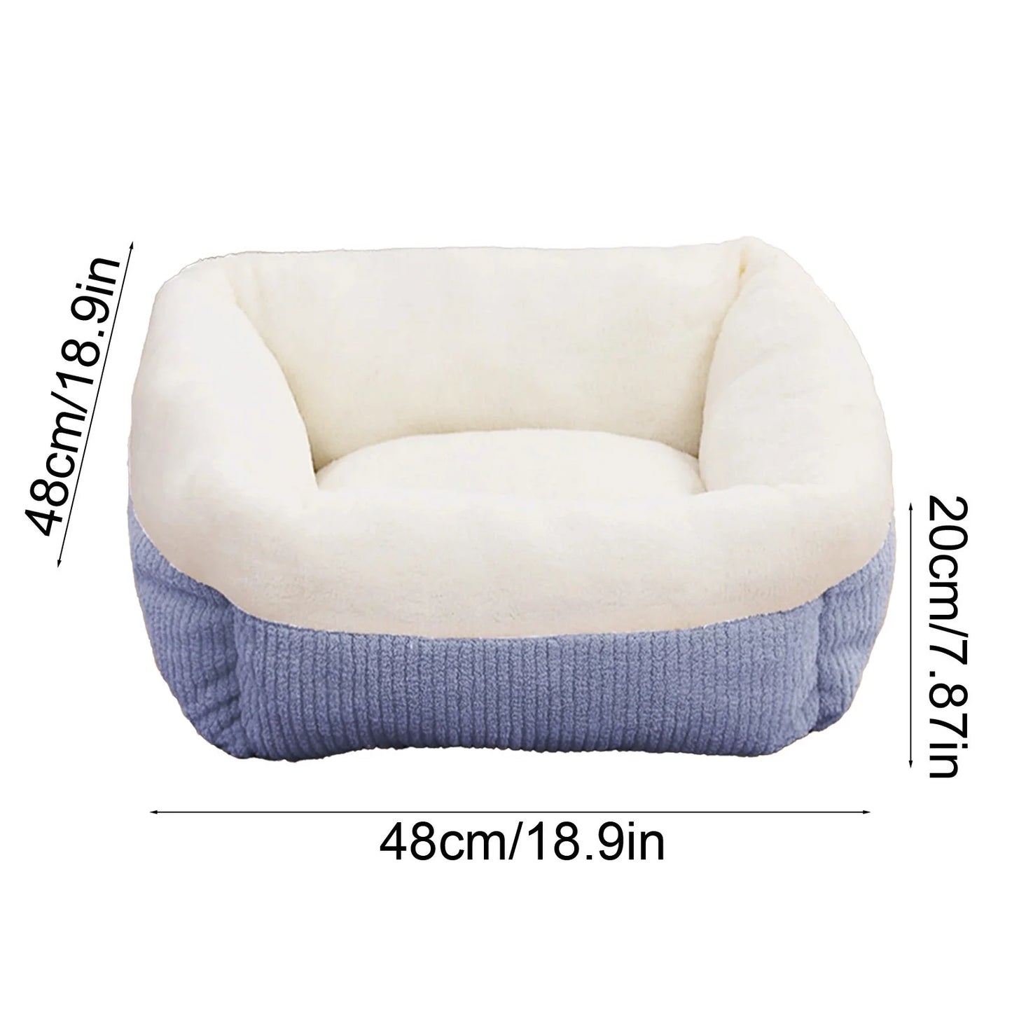 , Soft Warm Sleeping Nest for Cats and Small Dogs, Comfortable Plush Pet Mat for Indoor, Crate, Home Use
