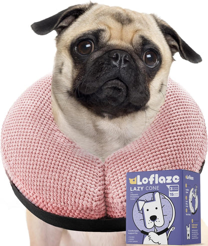 Soft Inflatable Dog Cone for Large Medium Small Dogs Cats - Neck Donut, E Collar Alternatives for Recovery