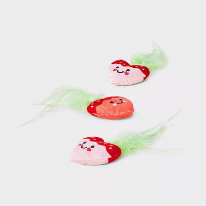 Strawberries Cat Toy - Boots & Barkley™ 3Ct
