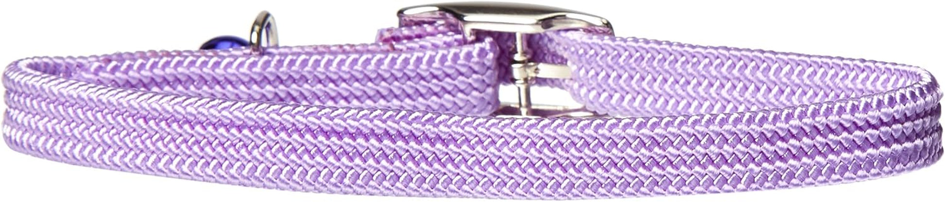 Kool Kat Elastic Cat Safety Collar with Bell, Green, 10"
