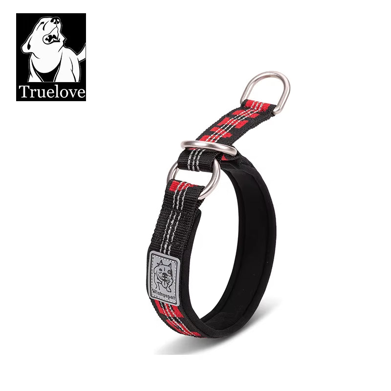 P Chain Pet Reflective Collar Nylon Best Neoprene Padded Half Choke Training Lightweight Washable Sports YC1852