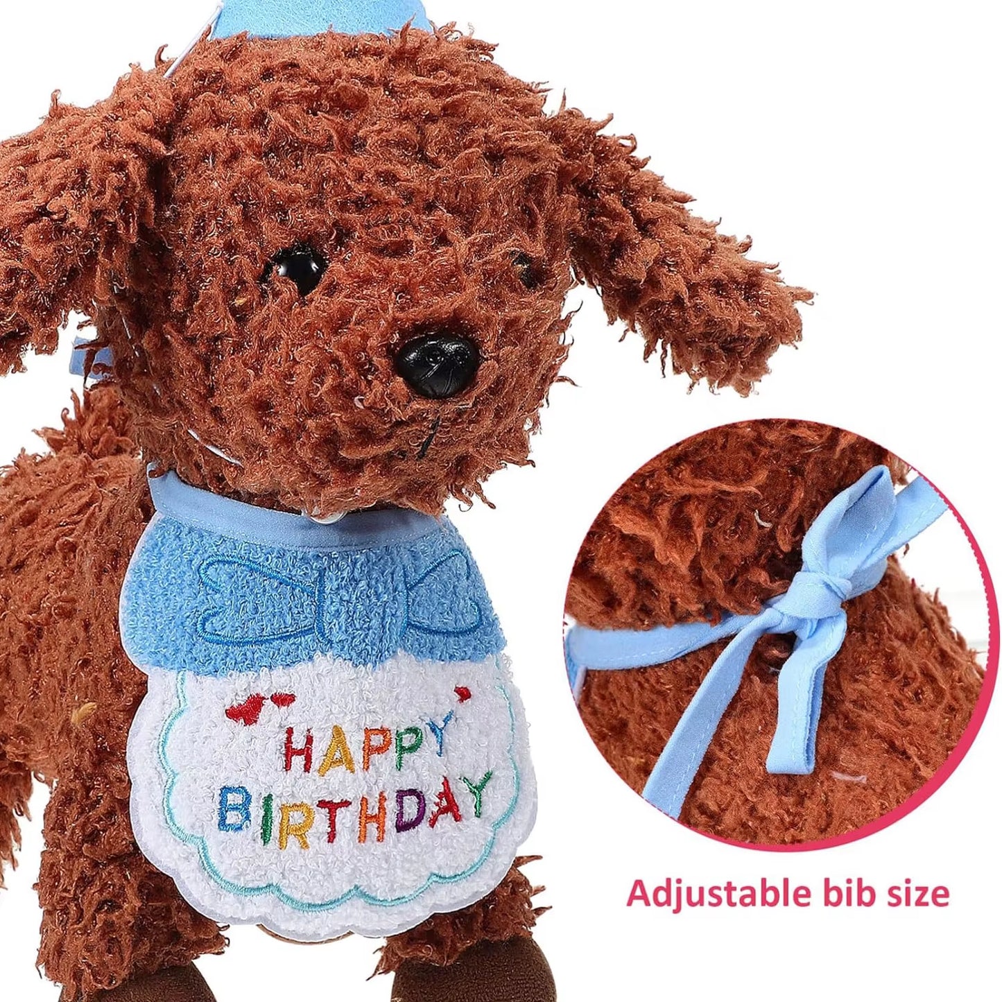 2Pcs Cat Dog Birthday Bandana Scarf and Party Hat Pet Birthday Bib and Hat Cat Birthday Outfit Pet Birthday Decorations Set