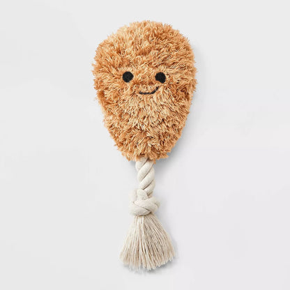 8.5" Chicken Drummie Dog Plush and Rope Toy - Boots & Barkley™