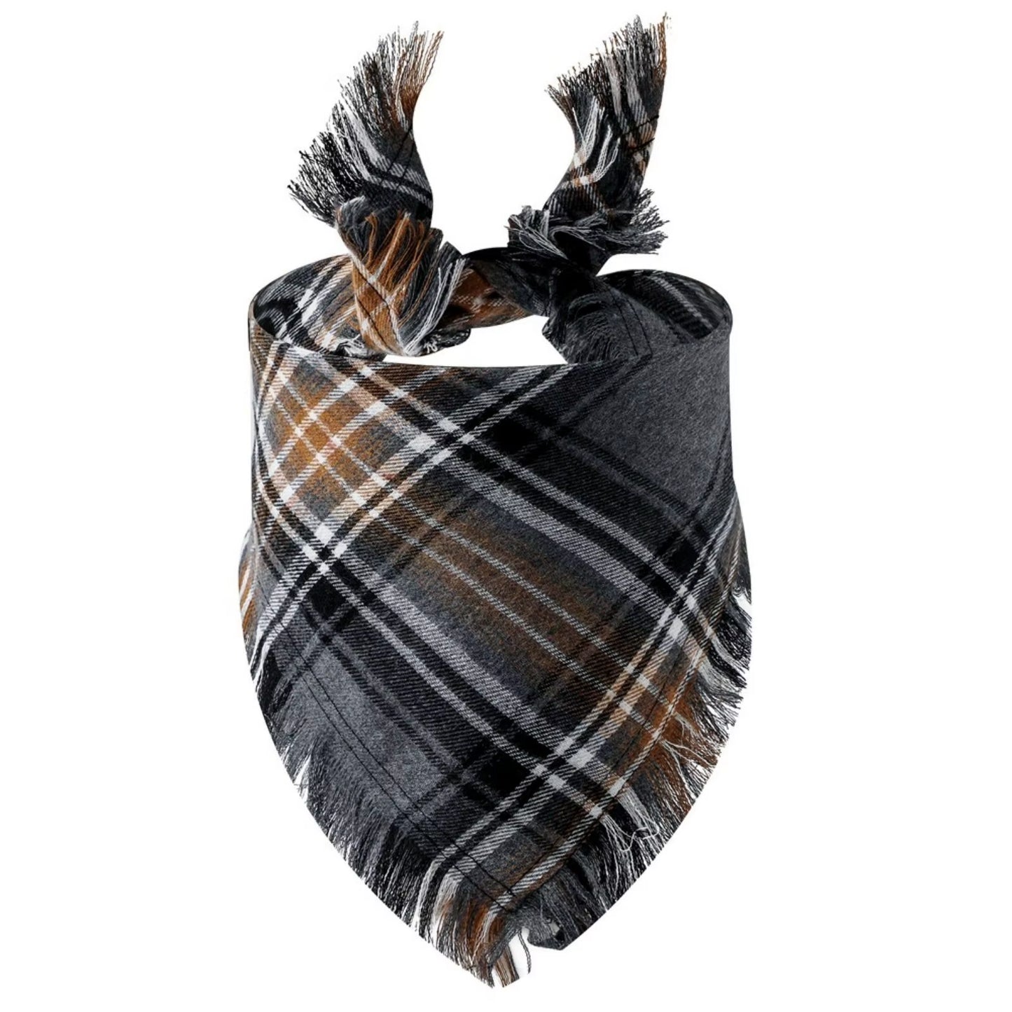 Plaid Tassel Dog Bandana Pet Triangular Scarf Pet Dog Cat Scarf Dog Supplies Photo Prop Stuff Bib Cat Puppy Accessories