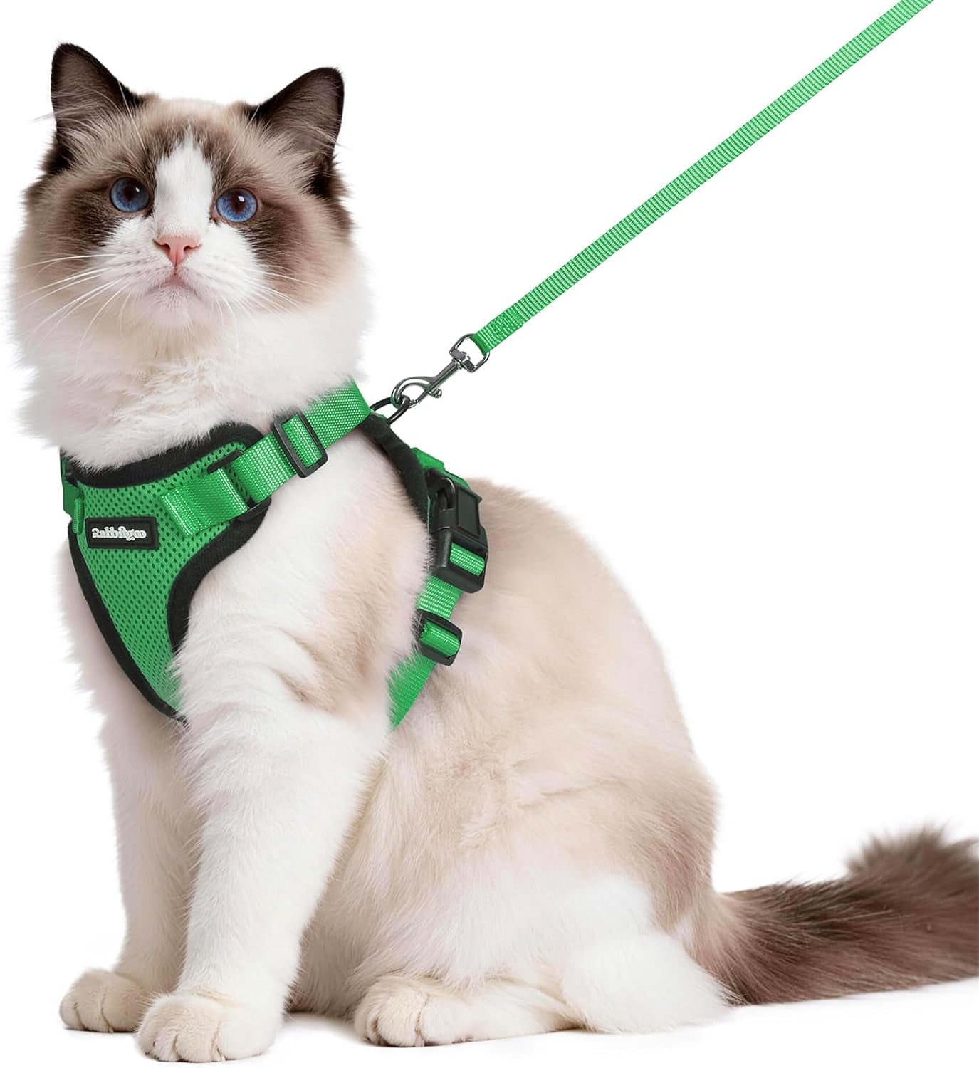 Cat Harness and Leash for Walking, Escape Proof Soft Adjustable Vest Harnesses for Cats, Easy Control Breathable Reflective Strips Jacket, Black, XS