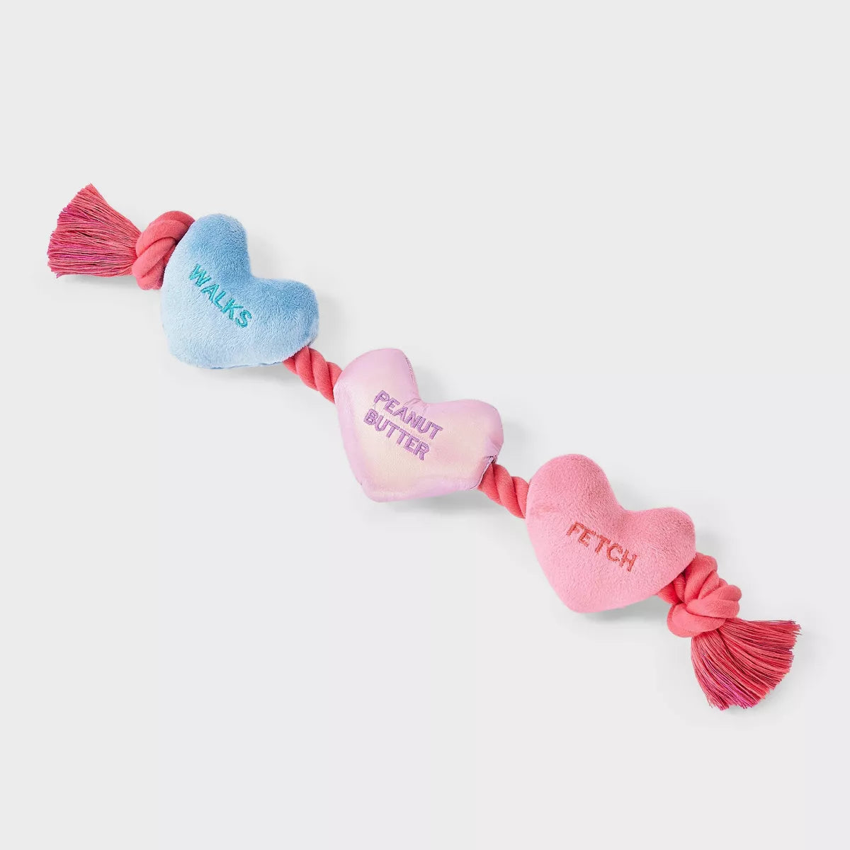 17" Hearts on Rope Plush Dog Toy - Boots & Barkley™