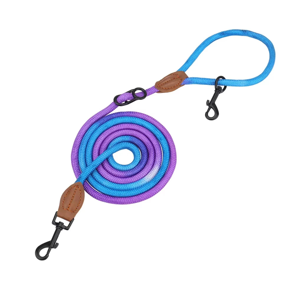 Hands Free Dog Leash Multifunctional Dog Running Leash for Dog Walking Adjustable Crossbody Dogs Training Nylon Double Leashes