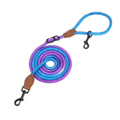 Hands Free Dog Leash Multifunctional Dog Running Leash for Dog Walking Adjustable Crossbody Dogs Training Nylon Double Leashes