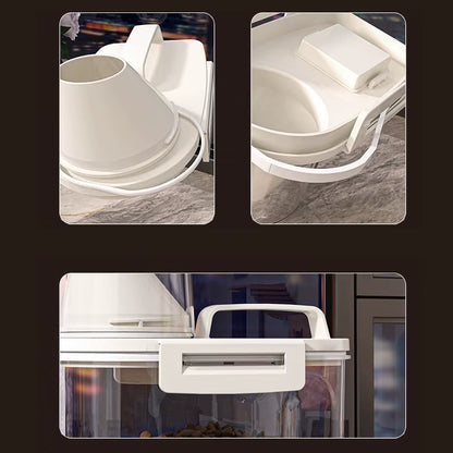 Sealed Cat Food Storage Bucket Vacuum Preservation Tank for Dog Food Moisture-Proof and Dehumidifying Pet Dog Snack Storage Box