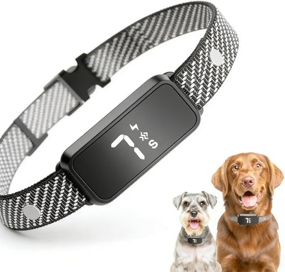 Dog Bark Collar for Large Medium Small Dogs, Effective No-Bark Collar, Smart Barking Collar, Rechargeable Bark Collar with 7-Level Sensitivity, 3 B & V Modes, Waterproof, Neon Orange
