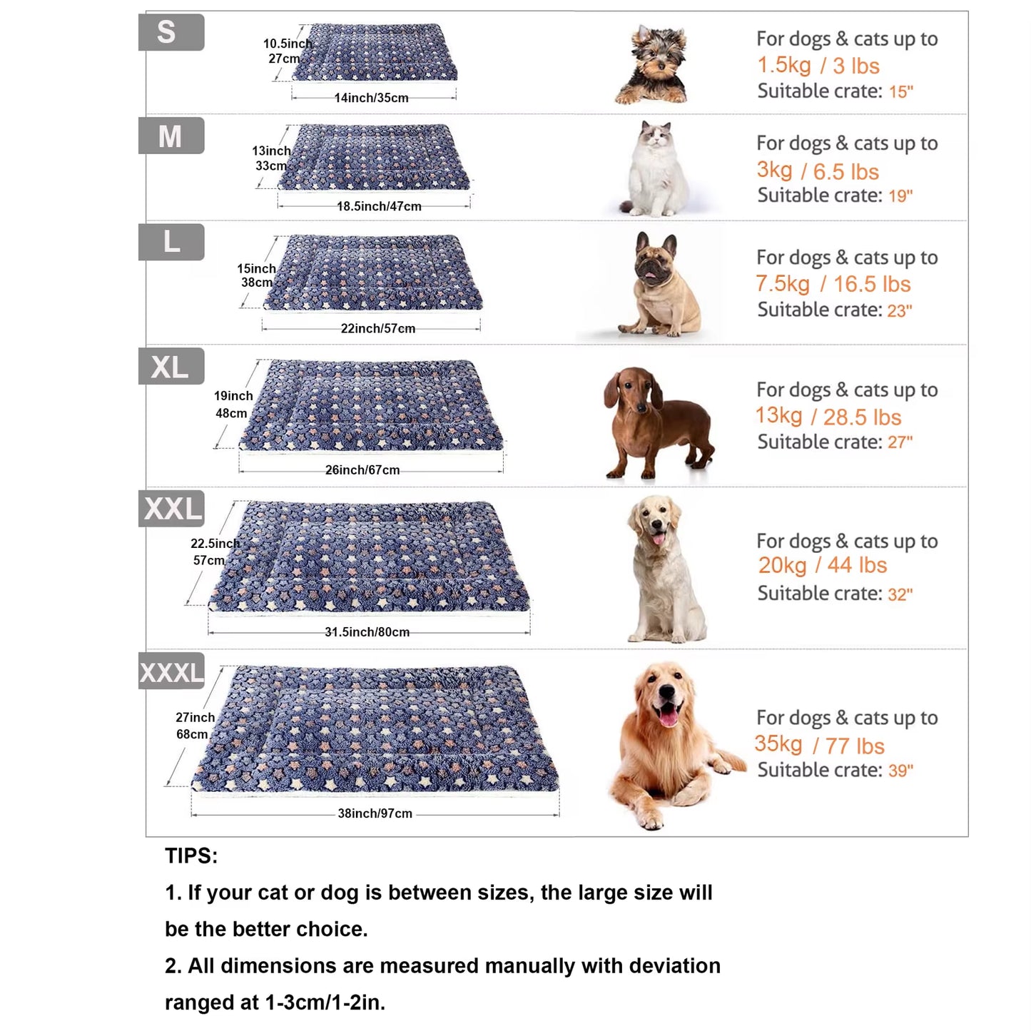 Multi-Model Pet Flannel Winter Sleeping Mat Kennel Mat Blanket Pet Warm Mat Suitable for Large Medium and Small Pets