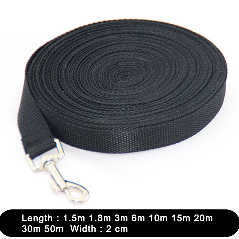 1.5 1.8 3 6 10 15 20 30 50M Solid Dog Leash for Large Dogs Pet Puppy Walking Training Lead Rope Big Dog Nylon Rope Long Leashes