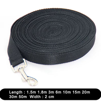 1.5 1.8 3 6 10 15 20 30 50M Solid Dog Leash for Large Dogs Pet Puppy Walking Training Lead Rope Big Dog Nylon Rope Long Leashes
