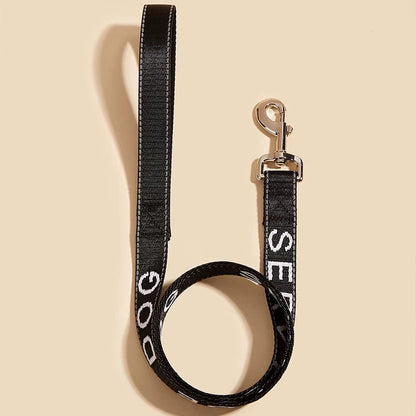 2.5*120Cm Service Dog Leash with Neoprene Handle, Animal Support, Embroidery Letter, Reflective Dog Lead