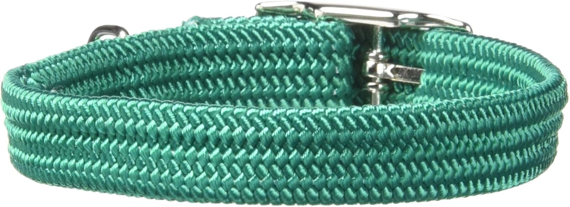 Kool Kat Elastic Cat Safety Collar with Bell, Green, 10"