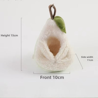 Pet Nest Small Animals Accessories Hamster Cage Winter Warm Bed Hamster Plush Hammock Parrot Cage Pendant Decoration Comfortable