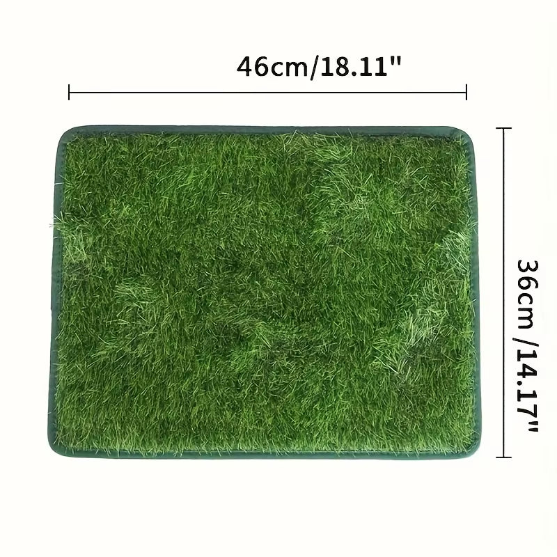 Simulation Lawn Dog Toilet Training Mat Washable Pet Urine Mat Dog Toilet Replacement Pad Eco-Friendly Non-Slip Pet Accessory