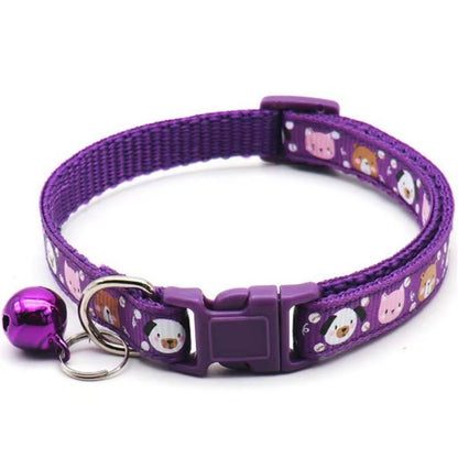Pet Cat Dog Collar Easter Bunny Rabbit Cat Collar Buckle Necklace with Bell Collar for Cat Dog Pet Supplies Cat Accessories